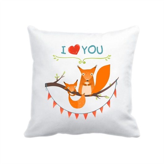 poszewka. I love you - wiewiórki Love Life and Forest