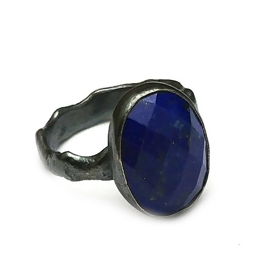 lapis lazuli retro pierścień Pracownia Neores