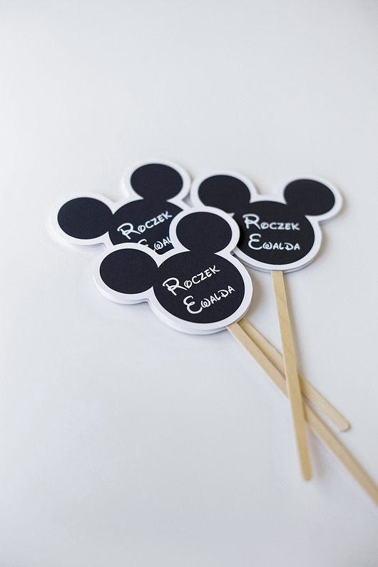 akcesoria dziecięce - różne Pikery do babeczek MYSZKA MICKEY 6 szt