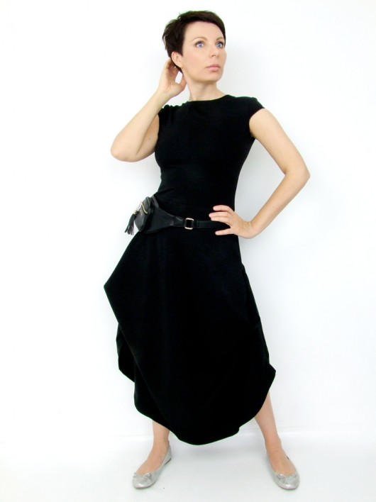 sukienki maxi damskie MAXI BLACK by momo