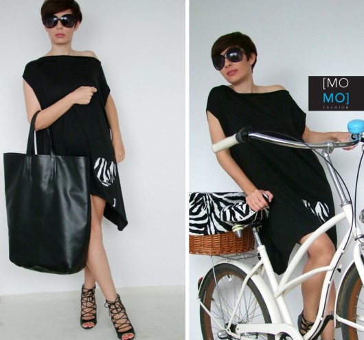 Tunika/ Bluzka/Sukienka Oversize SERCE ZEBRY momo fashion