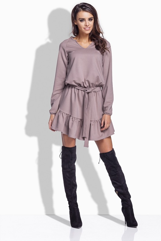 Sukienka LINDA wiązana w pasie bawełniana CAPUCC Dressroad