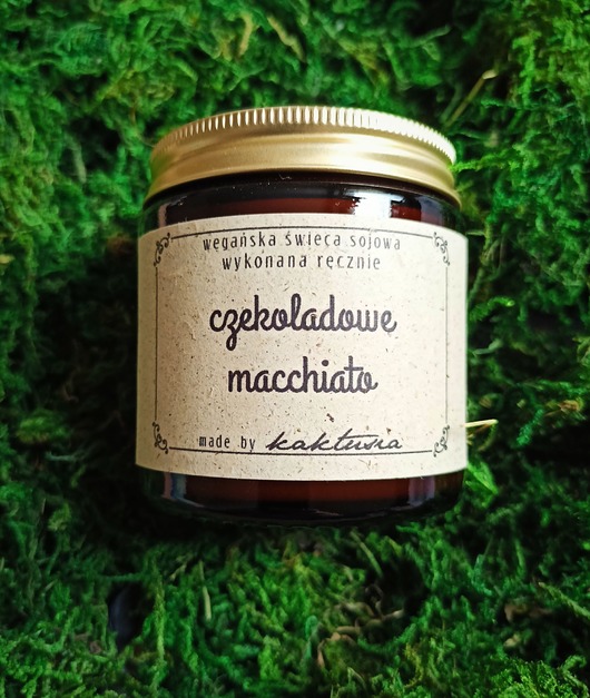 świeczniki i świece CZEKOLADOWE MACCHIATO - świeca sojowa 120ml