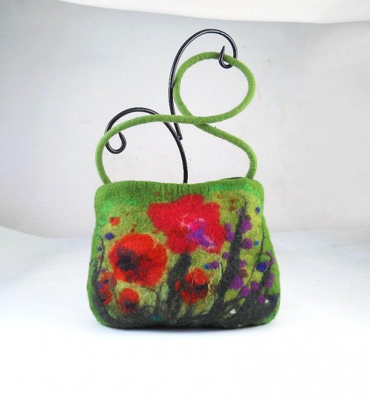 Przecena! Jedwabnofilcowa Torebka: Living Bag filcant