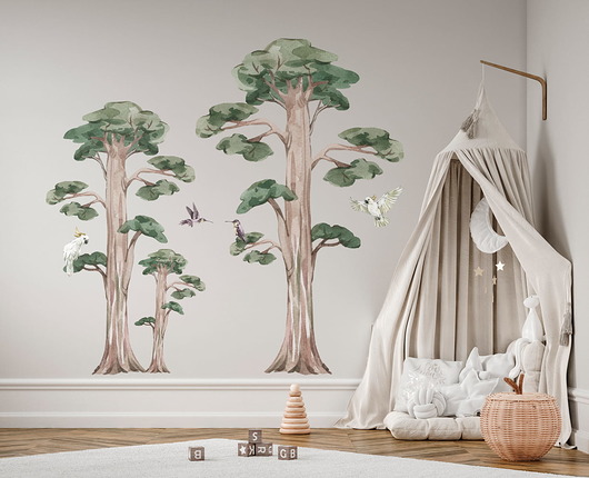 naklejki ścienne do pokoju dziecka Naklejki SAFARI tree
