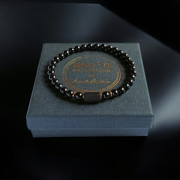 biżuteria męska Czarny turmalin - bransoletka męska - OCHRONA