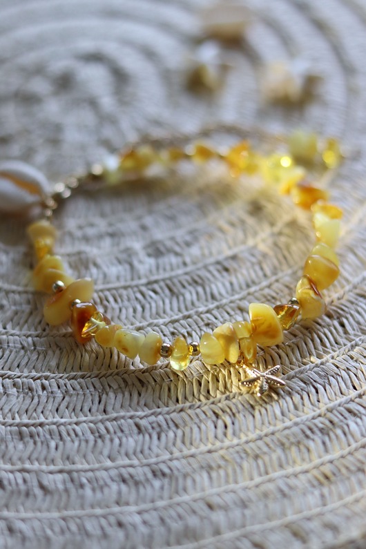 bransoletki złote Bransoletka Bursztynowa, Bransoletka z Bursztynem Bałtyckim