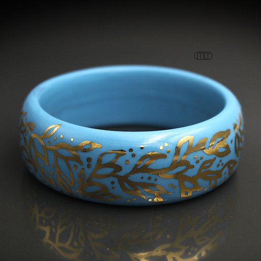 bransoletki ceramiczne Bransoletka FLORAL GOLD