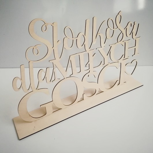 napis słodkości dla miłych gości JJ Studio
