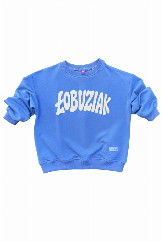 bluzy dla dziewczynki Bluza dziecięca ŁOBUZIAK - lawendowa