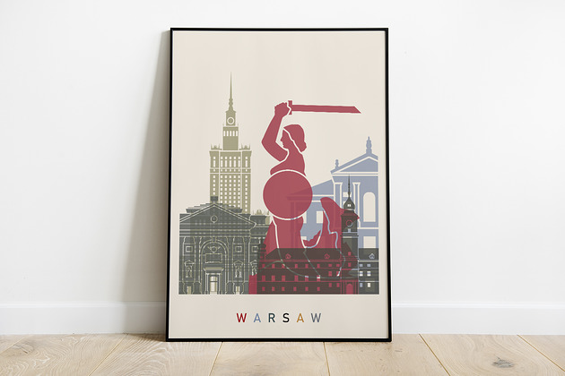 Warszawa plakat, grafika,obraz Pas De LArt