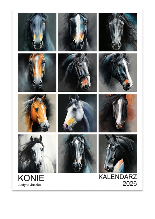 kalendarze i plannery Kalendarz 2026 Konie 15x21 cm