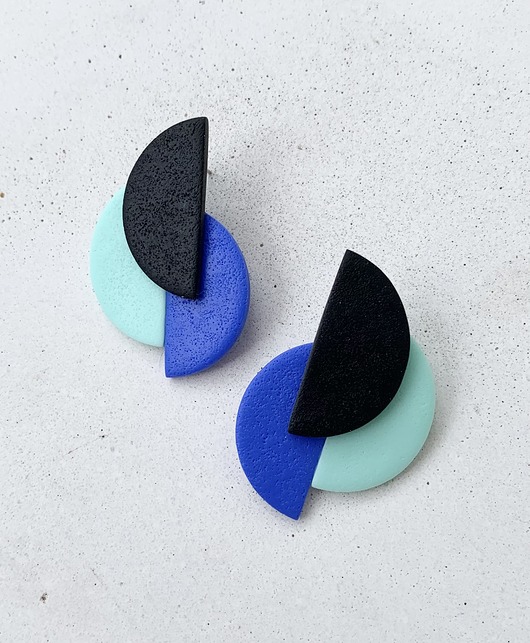 kolczyki z masy plastycznej Oryginalne kolczyki Tucan