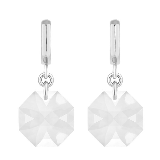 kolczyki srebrne Srebrne kolczyki z bezbarwnymi kryształami SWAROVSKI CRYSTAL