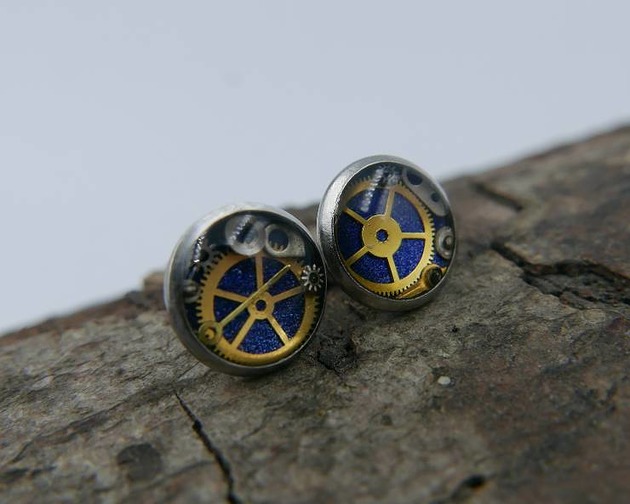 kolczyki z żywicy Mechaniczne kolczyki 349