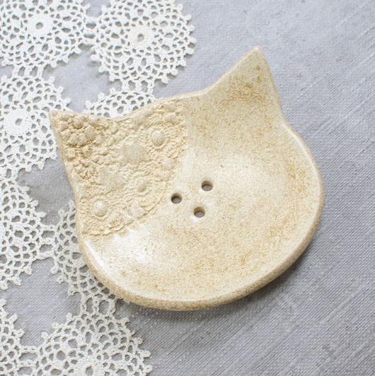 Kot - mydelniczka ceramiczna AKoArt Ceramika