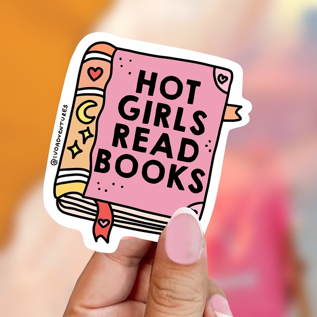 naklejki i wlepy Naklejka - Girls read books