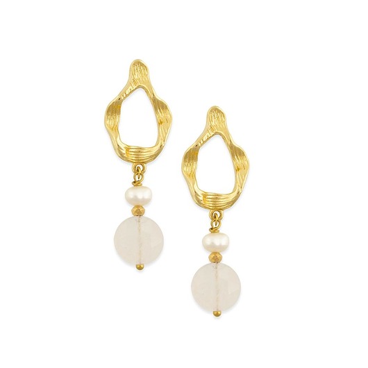 kolczyki - inne Niezwykle eleganckie kolczyki z kamieniem miłości