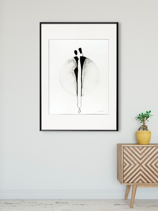 obrazy Grafika 40X50 cm wykonana ręcznie