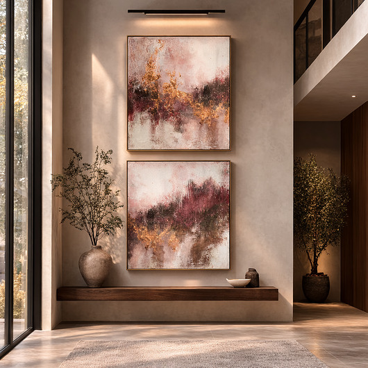 obrazy Obraz na antresolę, abstrakcja XXL, ręcznie malowany obraz 240x120 cm