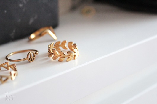 Raw Brass Wreath Ring Le Boho Bleu