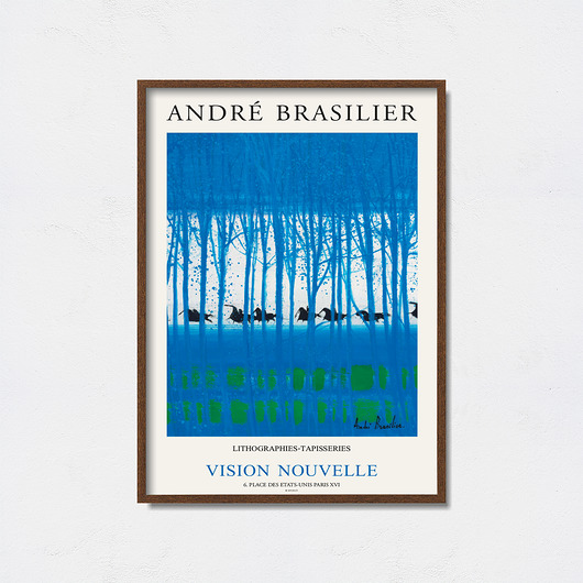 AndrE Brasilier  - plakat wystawowy Pas De LArt