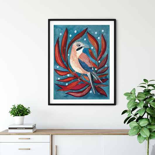 plakaty Snow Jay ilustracja drukowana