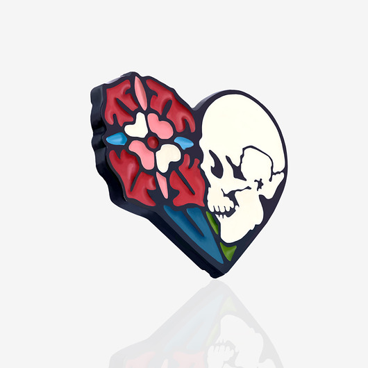 przypinki Pins miłosny "Skullove"