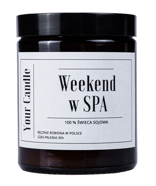 świece zapachowe ŚWIECA SOJOWA WEEKEND W SPA 180ml- Your Candle