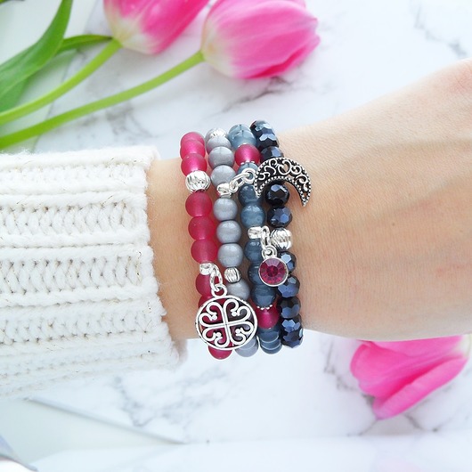 Zestaw bransoletek - "For Me,For You",vol. 030 Ilovehandmade