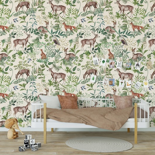tapety i naklejki ścienne Tapeta Wonder Forest  Beige