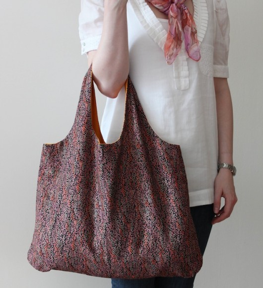 Eko torba na zakupy BLACK MEADOW longredthread
