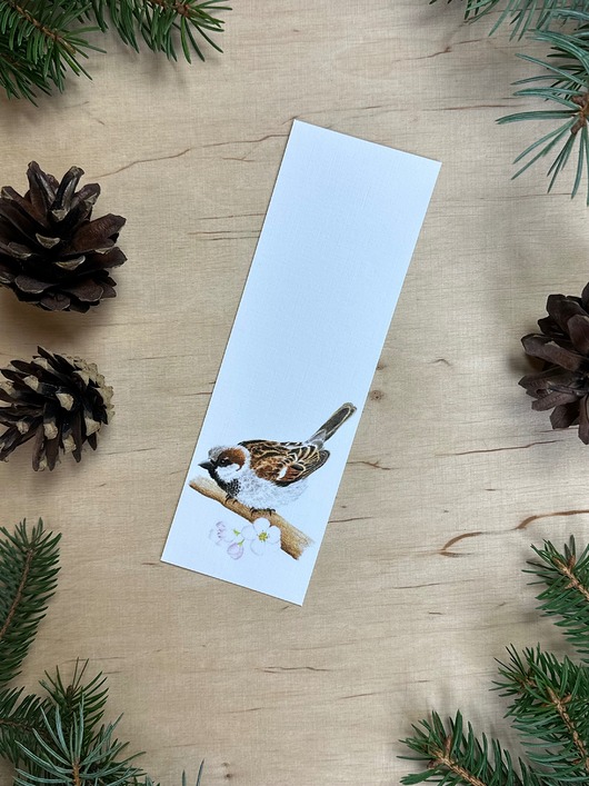 zakładki do książek Zakładka do książki z wróbelkiem