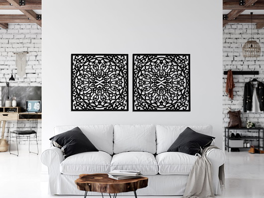 inne DEKORACYNY PANEL AŻUROWY, STYL MAROKAŃSKI, DEKORACJA ŚCIENNA 3D, ORNAMENT, DY