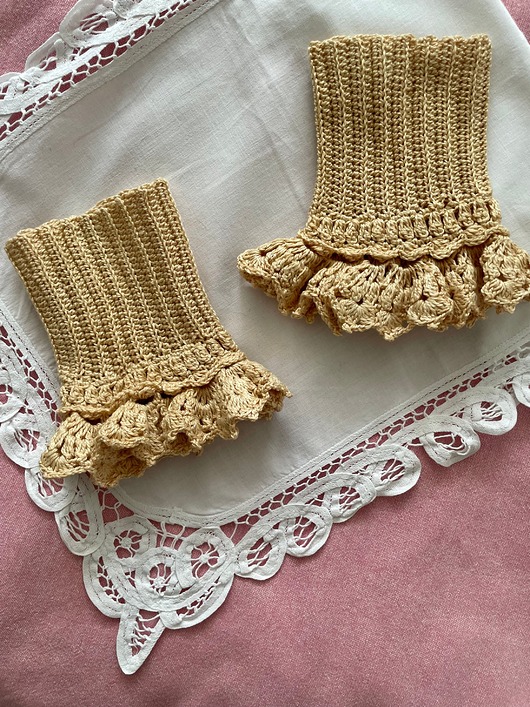 Akcesoria pozostałe Szydełkowe mankiety