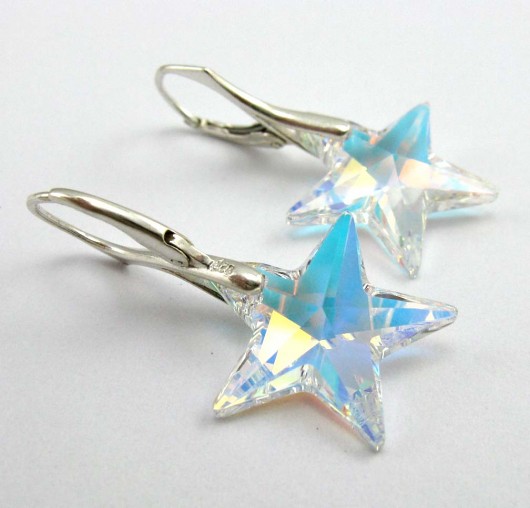 kryształ Swarovski Stars Crystal AB w srebrze PRYZMAT