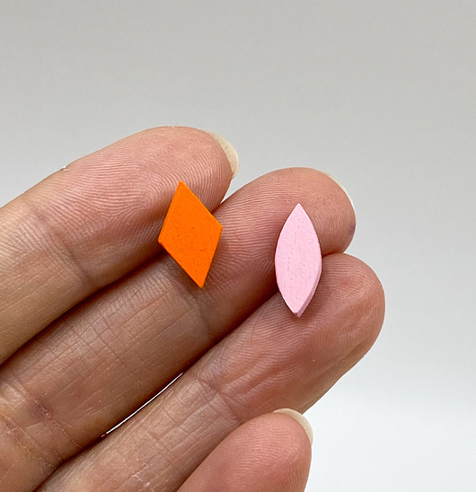 kolczyki drewniane Kolczyki Nie Do Pary MINI