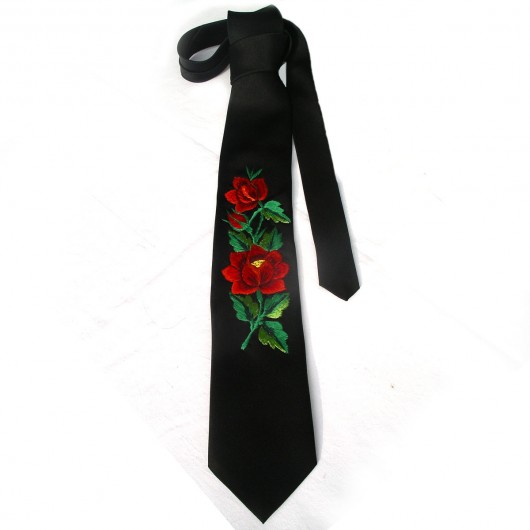 How to Tie a Tie (folk embroidery motive) 2 na ludowo