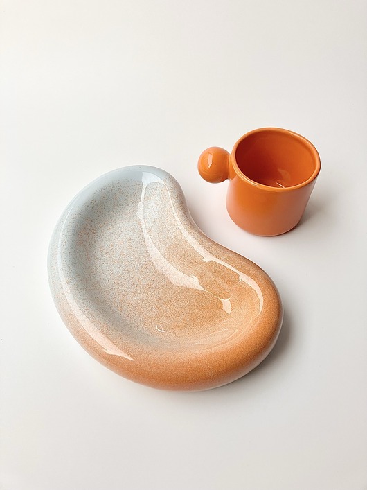 patery i talerze Talerzyk /orange and blue/