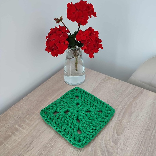 podkładki do kuchni Podkładka szydełkowa pod kubki ze sznurka 16cmx16cm