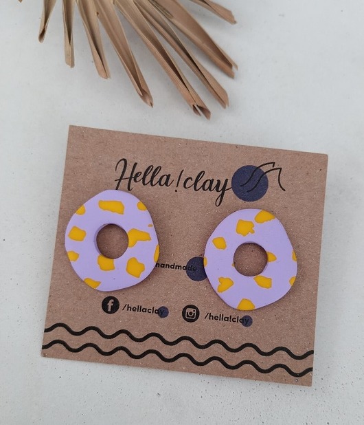 Kolczyki Organic Lila Hellaclay
