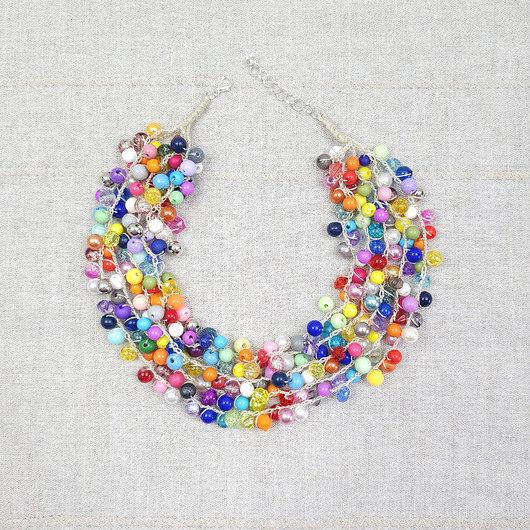 kolie 6060 Naszyjnik Maksi "Cukierkowy Deszcz"