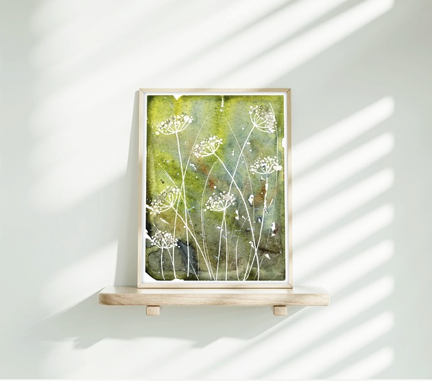 obrazy Oryginalna akwarela. Łąka A5