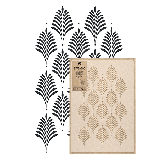 tapety i naklejki ścienne Szablon malarski wielokrotny powtarzalny // ART DECO FANS