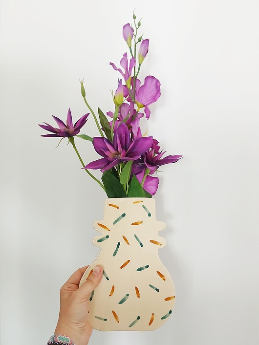 wazony Wazon ceramiczny wiszący w ciapki