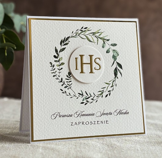 zaproszenia na komunię Zaproszenia na komunię, wzór 3