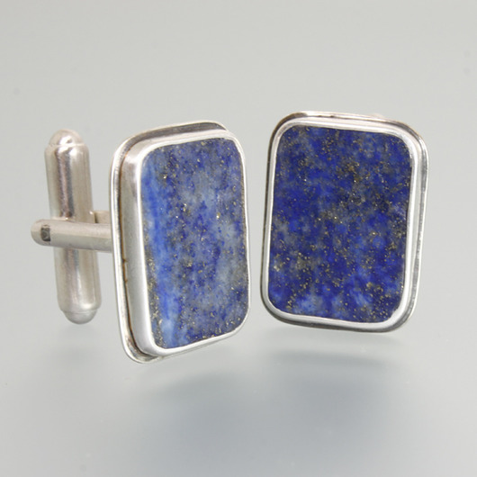 spinki do mankietów Z lapisem - spinki do mankietów