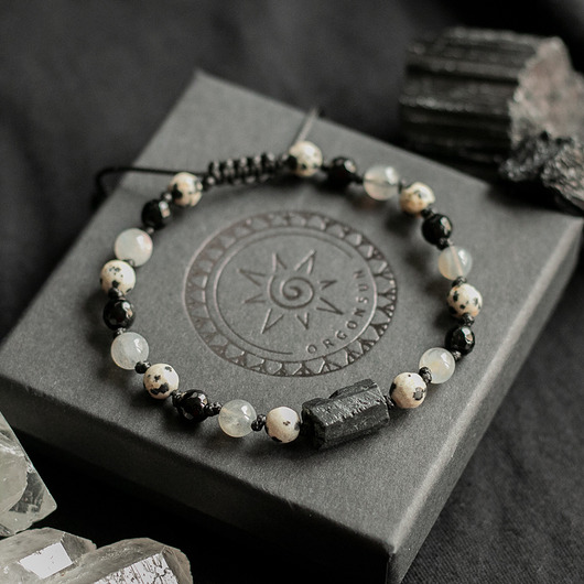 biżuteria męska Bransoletka Ochronna  Ochrona przed Złym Okiem Turmalin Męska Amulet Turmalin