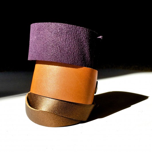 Zestaw Komplet Skórzanych Bransoletek Copper CADOaccessories