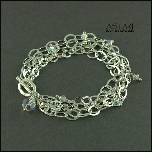 kryształ SWAROVSKI I ŁAŃCUSZKI - CRYSTAL AB Astari